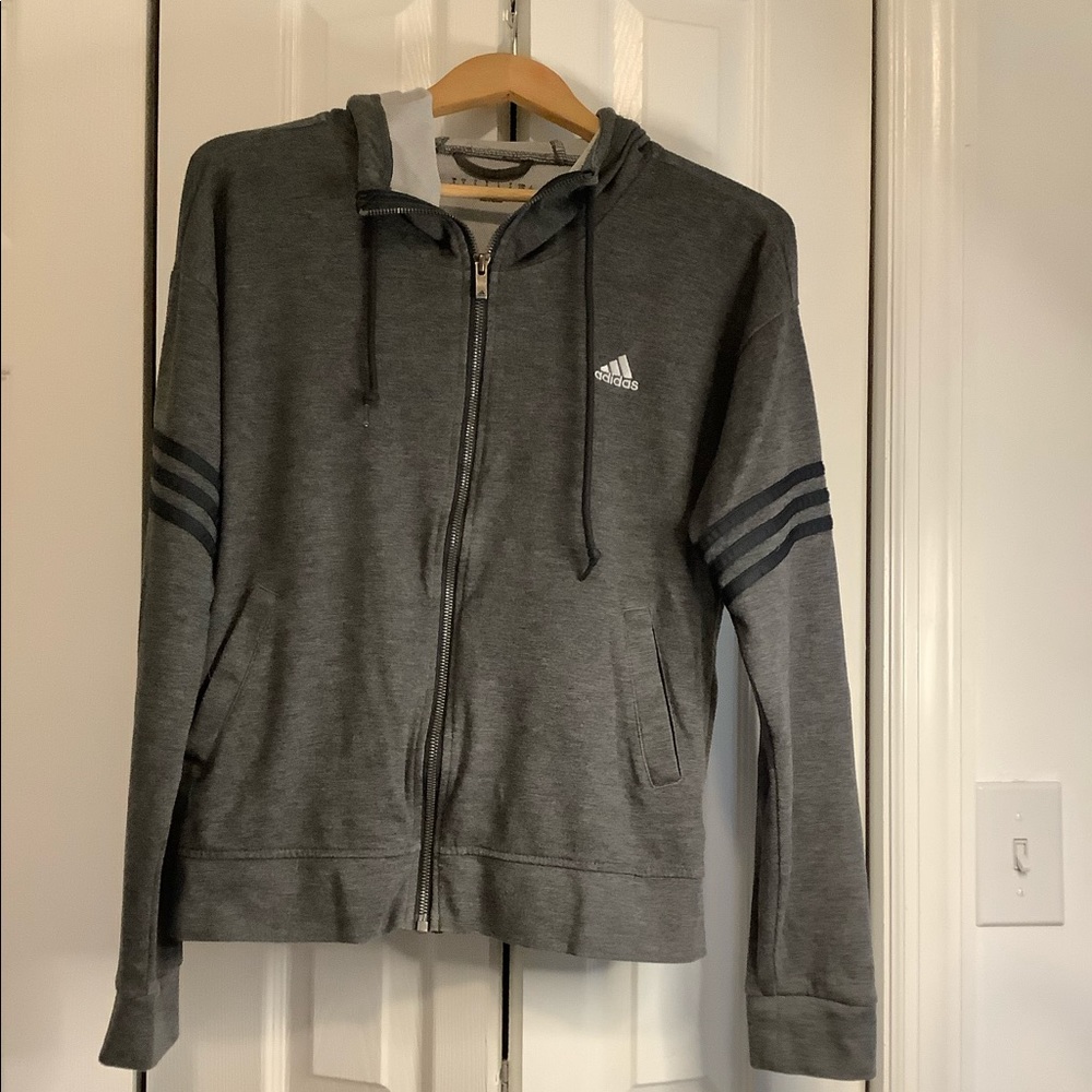 Adidas Grey Sweatsuit w/ Joggers & Track Jacket
